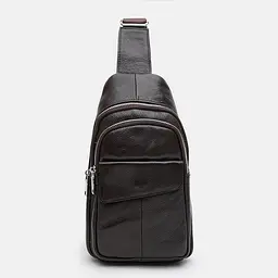 Чоловічий рюкзак шкіряний через плече Keizer K13316br-brown - мініатюра 2