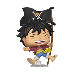 Ігрова фігурка Funko POP! Луффі з прапором 9,6 см вінілова для колекціонування - мініатюра 2