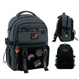 Рюкзак для початкової школи Kite Education 1022 Game Zone Сірий (K26-1022M-3) - мініатюра 2