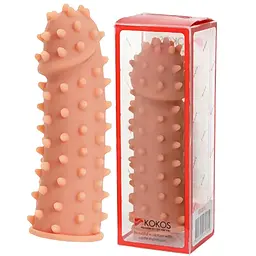 Насадка на пеніс Kokos Extreme Sleeve ES-03 14.7 см тілесний - мініатюра 3