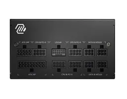 Блок живлення 850 Вт, MSI MAG A850GL PCIE5, Black, модульний, 80+ Gold, Active PFC, 12 см FBD, 4xMolex / 8xSATA / 1x16-pin / 4x6+2-pin / 2x4+4-pin / 1x20+4-pin, захист OCP/OVP/OPP/OTP/SCP/UVP - мініатюра 2