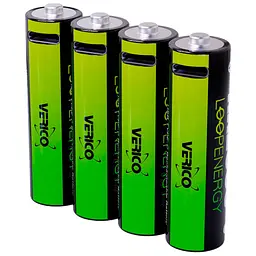 Акумулятор Verico AA USB Type-C 1700mAh 1.5V Li-ion * 4 (LoopEnergy) (1UDBT-A1WEAC-NN) - мініатюра 1