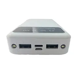 УМБ Power Bank 20000mAh повербанк з екраном і ліхтариком White (11226) - мініатюра 4