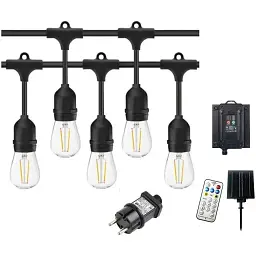 Садова вінтажна LED гірлянда Ретро Edison 5 м 10 Led 4 типи живлення