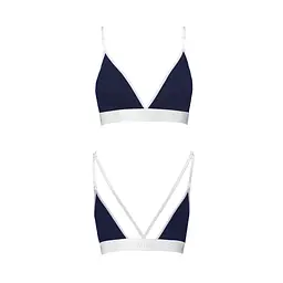 Спортивний топ з подвійними бретелями Passion PS007 TOP L, navy blue - мініатюра 5