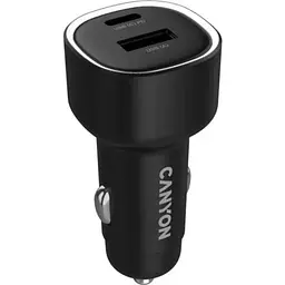 Зарядний пристрій Canyon 1xUSB + 1xUSB-C PD48W black (CNE-CCABR3AC) - мініатюра 5