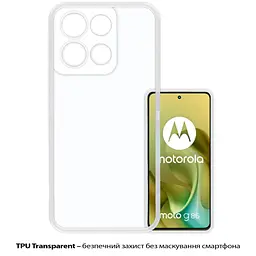 Чохол до мобільного телефона BeCover Silicone Motorola Moto G86 Transparent (713769) - мініатюра 3