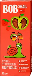 Конфеты Bob Snail Яблоко-Клубника натуральные 30 г (4820162520316)