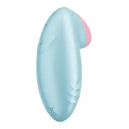 Вібратор для клітора Satisfyer Tropical Tip 8.5 см блакитний - мініатюра 3