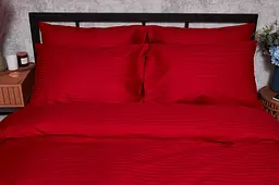 Комплект постільної білизни Moon&Star Satin Stripe Stripe Red Дитячий 110x140 см наволочки 2x50x50 см - мініатюра 3