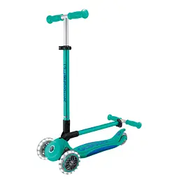 Самокат Globber Elite Lights колеса з підсвіткою 50 кг смарагдово-зелений (439-607-3) - мініатюра 11