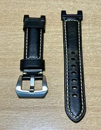 Шкіряний ремінець Primolux F001 Steel buckle для годинника Xiaomi Amazfit T-Rex (A1918)/T-Rex Pro (A2013) Black - мініатюра 3
