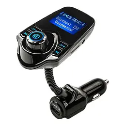 Автомобільний FM Модулятор трансмітер для авто з Bluetooth MP3 AUX передавач UKC T10
