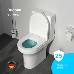 Унітаз-компакт AM.PM X-Joy Rimless AquaSpin CXA8602SC з сидінням Soft Close, дюропласт - мініатюра 3