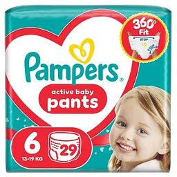 Підгузки-трусики Pampers Active Baby Pants Розмір 6 (13-19 кг) 29 шт.