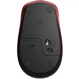 Мишка Logitech M190 Wireless, Full size, Red - мініатюра 6
