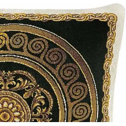 Наволочка Прованс Baroque-2, 45х45 см чорна із золотим (25616) - мініатюра 2