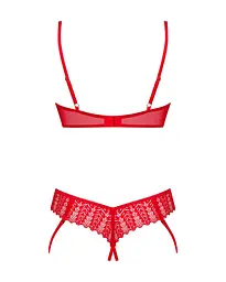 Комплект Obsessive Ingridia 2-pcs crotchless Set M/L - мініатюра 4