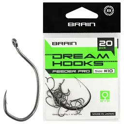 Гачок Brain Dream Hooks Feeder Pro #10 (20шт/уп)