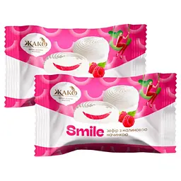 Зефір Жако з малиновою начинкою Smile 44 шт * 50 г