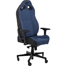 Геймерське крісло GT Racer чорне з темно-синім (X-8009 Fabric Dark Blue/Black)