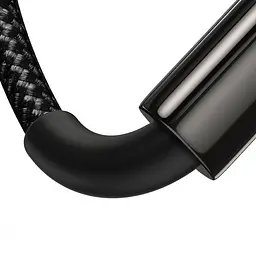 Кабель Baseus Tungsten Gold Fast Charging Data Cable USB to Type-C 100W 1m Black (CAWJ000001) - мініатюра 2