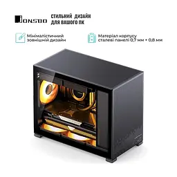 Корпус для ПК JONSBO D32 STD Black - мініатюра 6