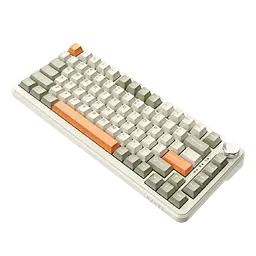 Клавіатура Ajazz AK820 Max Dual RGB Grey Beige Orange - мініатюра 2