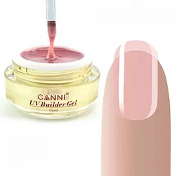Конструюючий гель Canni 322 Сover Pink напівпрозорий 15 мл - мініатюра 2