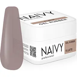 База для нігтів Naivy Professional №11 Latte каучукова кольорова 30 мл