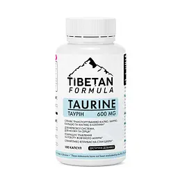 Таурин Tibetan Formula 600 мг 100 капсул