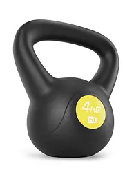 Гиря вінілова 4кг Hop-Sport HS-PB004KB чорна - мініатюра 2