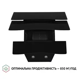 Витяжка декоративна похила Perfelli DNS 6482 D 850 BL LED - мініатюра 6