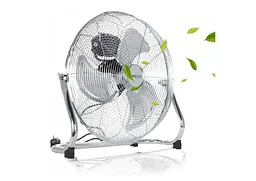 Підлоговий металевий вентилятор MalTec W-OC150WT, 44 см, 75 Вт