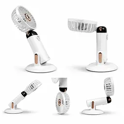 Портативний складний вентилятор / Вентилятор ручний акумуляторний Mini Fan TP-01 - мініатюра 3