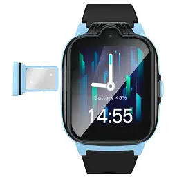 Дитячий смарт-годинник Hoco Y104 4G Children Phone-Watch Black - мініатюра 3