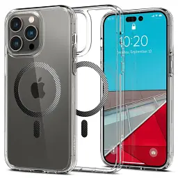 Чохол-накладка Spigen Ultra Hybrid MagFit для Apple Iphone 14 Pro Max Carbon Fiber (ACS04827) - мініатюра 3