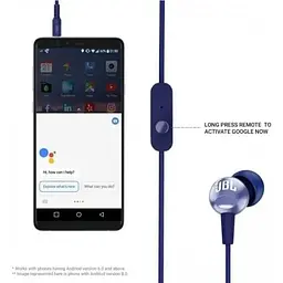 Гарнітура дротова JBL C200SI блакитна - мініатюра 3