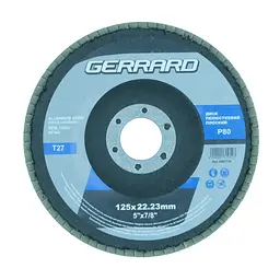 Круг пелюстковий плоский - 125х22.2 P80 Т27 5481724 Gerrard