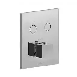 Термостат для душу на 2 споживача Paffoni Compact Box steel CPT518ST, Нержавіюча сталь