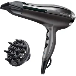Фен Remington Pro-Air Turbo, 2400Вт, 3 режими, дифузор,турмалинова іоніз-я, хол. обдув, чорний - мініатюра 3