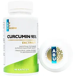 Екстракт куркуми All be Ukraine Curcumin 95% з маточним молочком та чорним перцем 90 капсул (ABU-02023) - мініатюра 4