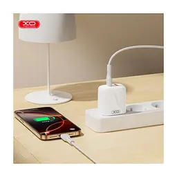 Зарядний пристрій XO 1xUSB-C PD20W + 1xUSB QC3.0 White (L158.white) - мініатюра 8