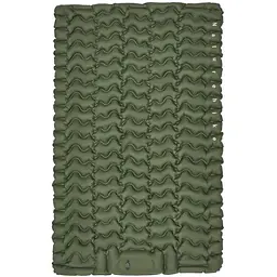Матрац туристичний надувний двомісний Naturehike CNK2550WS019, 200х125х6.5 см, зелений із вбудованою помпою для надування