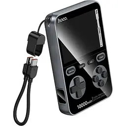 Портативний акумулятор з ігровою консоллю Hoco Q47 Shine 20W 10000mAh metal grey - мініатюра 2