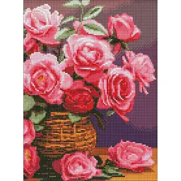 Алмазна мозаїка "Барвисті троянди" Ideyka AMO8174, 30x40 см