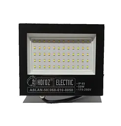 Прожектор світлодіодний Horoz Electric ASLAN-50 50W 6400K чорний
