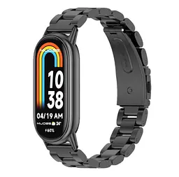 Металевий ремінець Mijobs для фітнес браслета Xiaomi Smart Band 9 Black - мініатюра 2