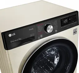 Пральна машина LG з фронтальним завантаженням F4V5VS9B, 9кг, 1400, A+++-30%, Пар, глибина 56см, Дисплей, Інвертор, Бежевий (F4V5VS9B) - мініатюра 7