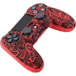 Чохол на геймпад Silicone Case для Sony DualShock 4 Red-Black [44721] - мініатюра 5